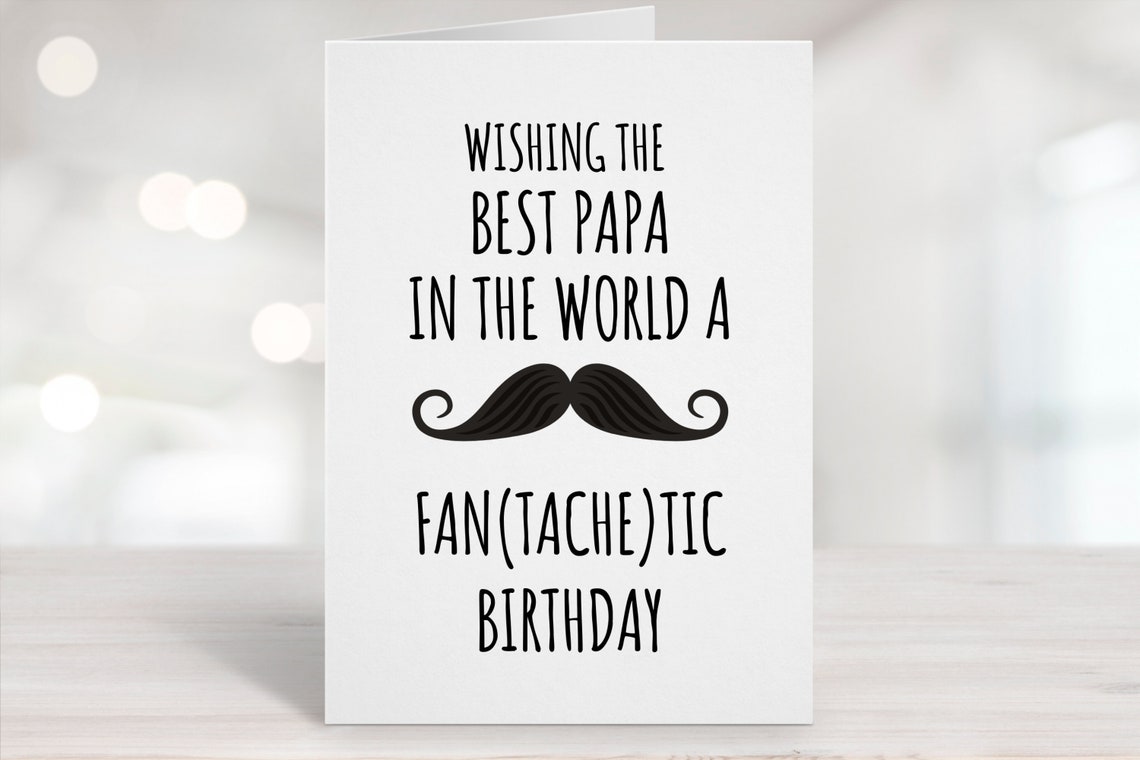 Printable Birthday Card Papa Birthday Card Papa Bday Card | Etsy