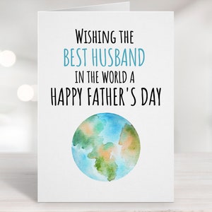 Printable Father's Day Card, Printable Husband Card, Card for Husband ...
