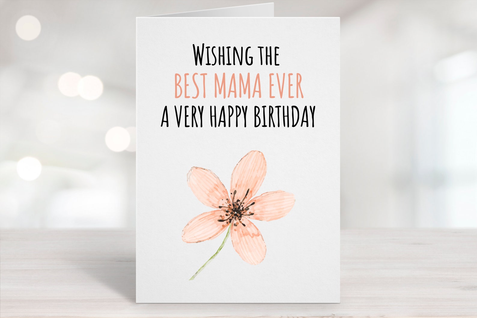 Printable Birthday Card Mama Birthday Card Mama Bday Card - Etsy