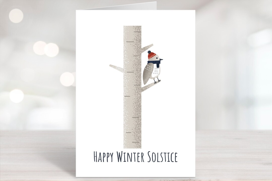 Printable Winter Solstice Cards, Yule Cards, Instant Download Winter ...