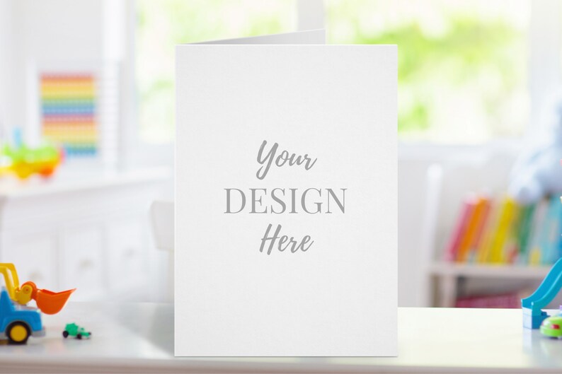 Download Card Mockup Birthday Card Mockup Kid Card Mockup Invitation Etsy