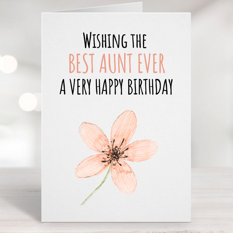 Card for Aunt - Etsy