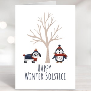Printable Winter Solstice Cards Yule Cards Instant Download - Etsy
