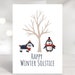 Printable Winter Solstice Cards Yule Cards Instant Download - Etsy