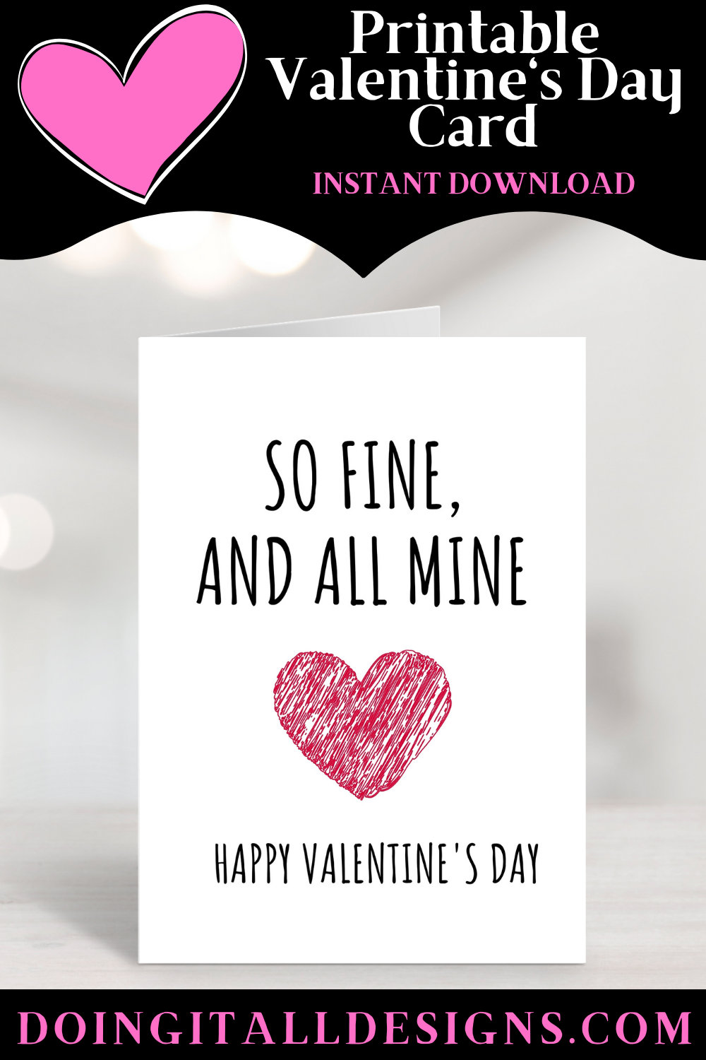 Printable Valentines Day Card for Him Romantic Valentines | Etsy