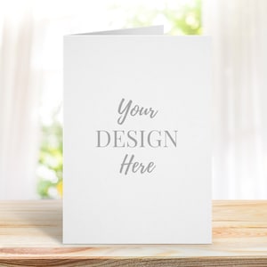 Card Mockup, Mother&#39;s Day Card Mockup, Portrait Wedding Invitation Mockup, 5x7 Card Mockup, Birthday Card Mockup, White Card Mockup