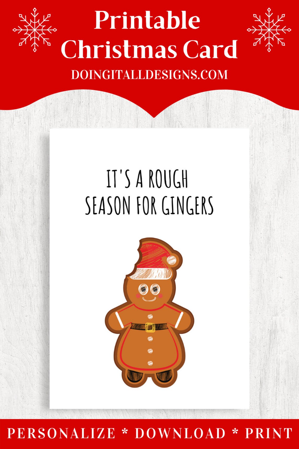 Christmas Card Printable Funny Christmas Card Funny Holiday | Etsy