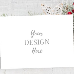 5x7 Invitation Mockup, Christmas Card Mockup, Wedding Invitation Mockup, Stationery Mockup, White Card Mockup, Blank Card Mockup