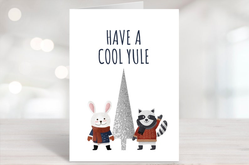 Printable Yule Cards Printable Winter Solstice Cards Yule - Etsy