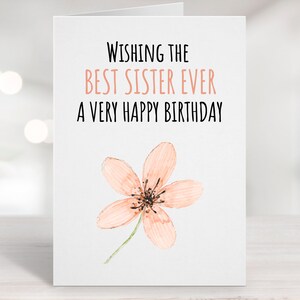 Printable Birthday Card Sister Birthday Card Big Sister - Etsy