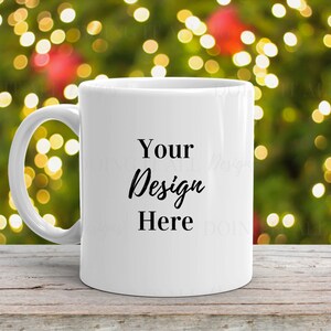 Mug Mockup, Christmas Mug Mockup, Coffee Mug Mockup, White Mug Mockup, Blank Mug Mockup, Holiday Mug Mockup, Mug Stock Photo