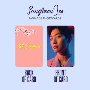 Sang Heon Lee PC Photocards Inoffizielle *FANMADE* mit Toploader
