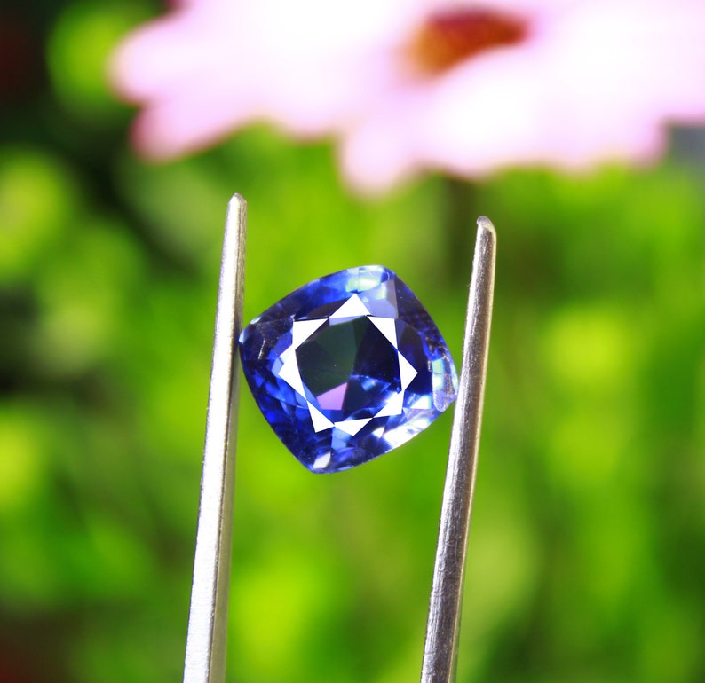 Mother/'s Day Offer FD1040 FedEx Fast Shipping 9.25Ct Certified Natural Cushion Cut Kashmiri Sapphire Gemstone For Ring /& Pendant
