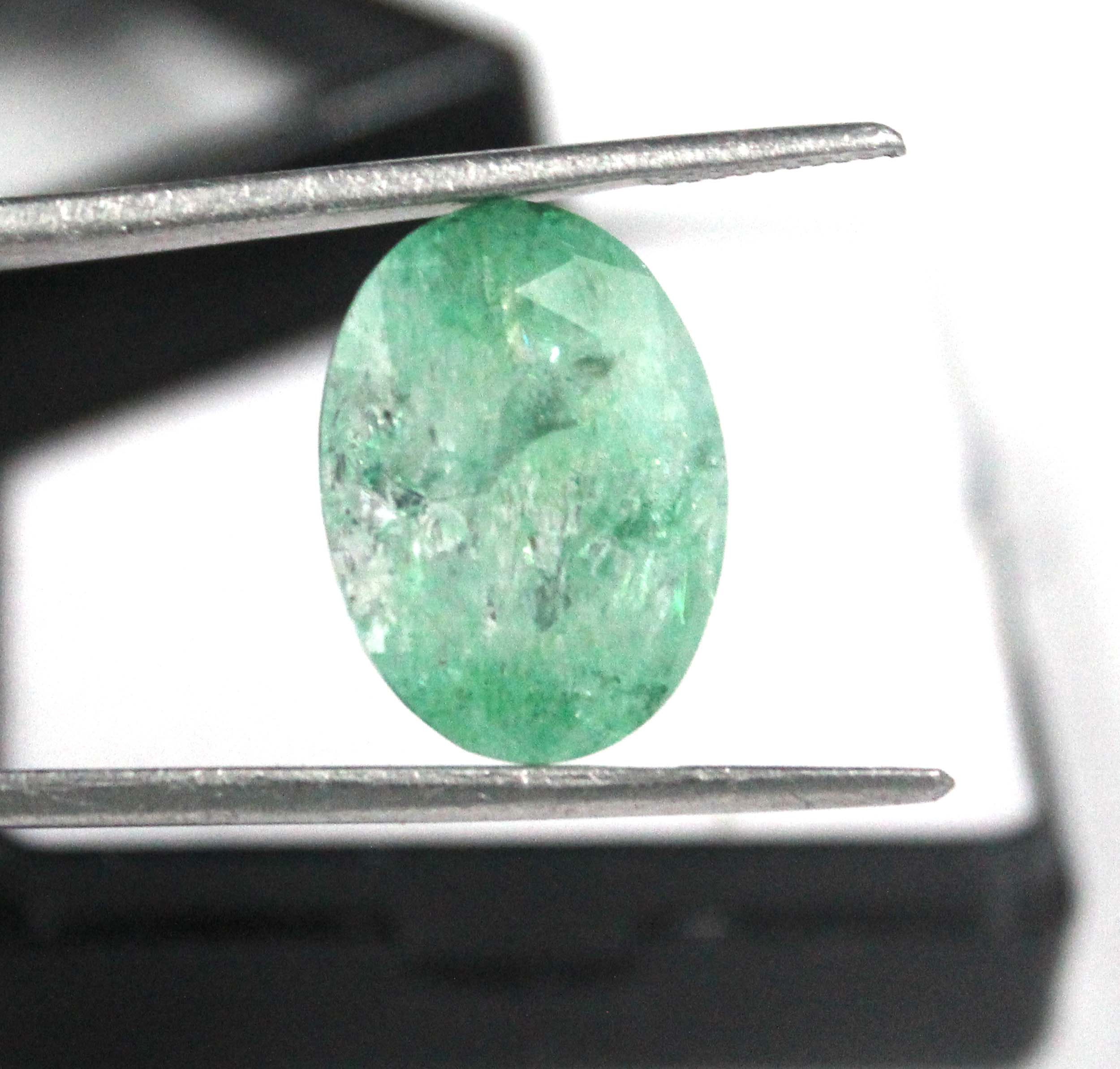 AAA Grade Top Quality Emerald 13.65 Ct Certified Natural Oval Etsy