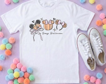 Pumpkin Trick or Treat T-Shirt, Ears, Florida, Orlando, Halloween T-Shirts, Pumpkin Halloween Outfits - Adults & Kids Sizes - Cotton T-Shirt