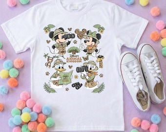 Animal Kingdom Inspired Printed T-Shirt, Safari, Tree of Life, Inspired Character T-Shirts - Adults & Kids Sizes - Cotton T-Shirt