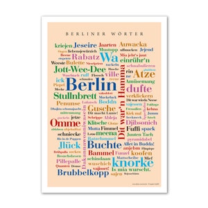 Poster Berlin Words