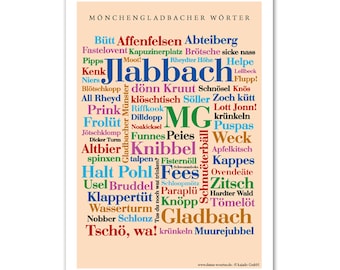 Poster Mönchengladbacher Wörter