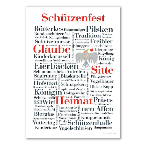 Poster Schützenfest Wörter