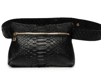 Faux Python Waist Pack