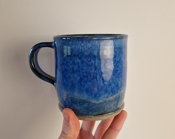Handmade small Coffee Mug blue