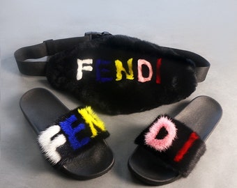 fendi colorful slides