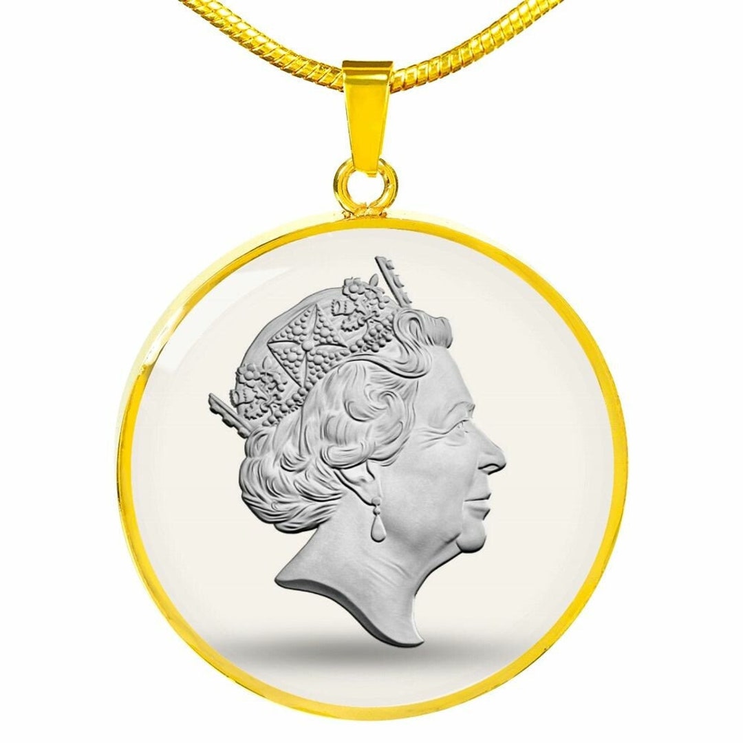Queen Elizabeth Necklace in Memory of Queen Elizabeth II 18K Etsy
