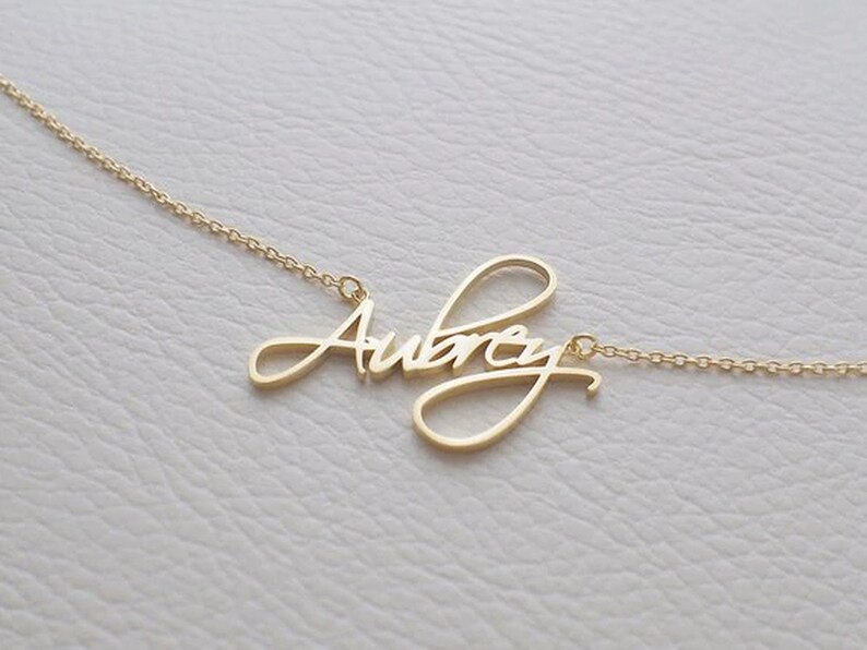 Toddler Name Necklace Little Girl/Boy Necklace Personalized Etsy