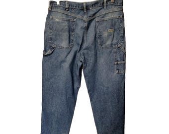 VTG Wrangler Carpenter Jeans Mens 36x28 Baggy Y2K Skate Grunge Work Wear
