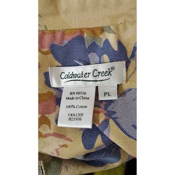 Coldwater Creek Womens Denim Jacket PL Floral Lac… - image 6