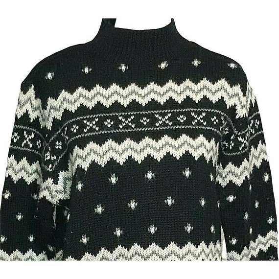 Lizwear Nordic Fair Isle Sweater Small 