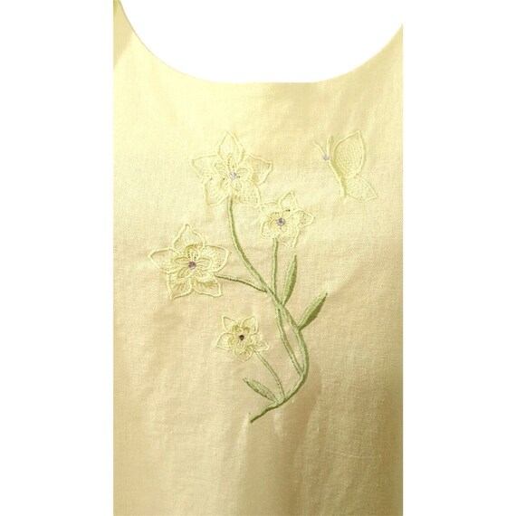 Vintage Linen Blend Dress Jacket Set Embroidery Y… - image 6