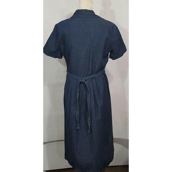 JBS Vintage Denim Shirt Dress Women's 8 Short Sle… - image 5