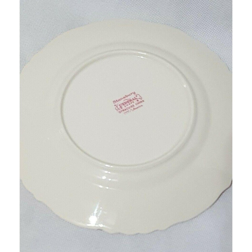 Stansbury by SYRACUSE Federal Shape China USA Made 8 Inch Etsy