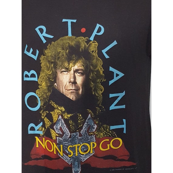 Robert Plant Non Stop Go World Tour Tee Vintage 8… - image 1