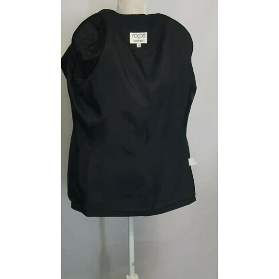 Focus on Suitables Vintage 1980's Womens Black Bl… - image 6