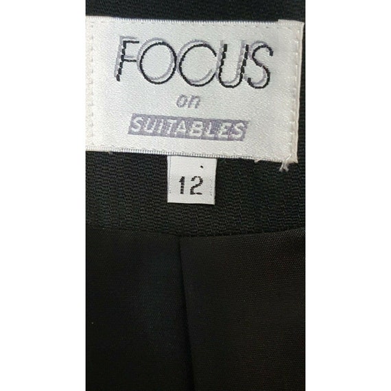 Focus on Suitables Vintage 1980's Womens Black Bl… - image 7