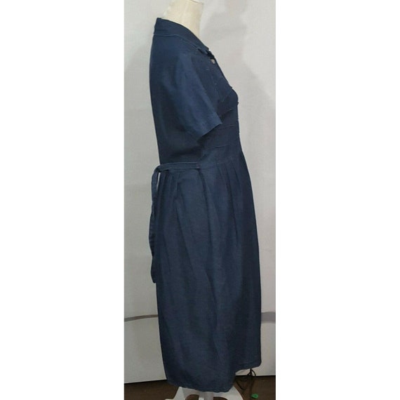 JBS Vintage Denim Shirt Dress Women's 8 Short Sle… - image 6