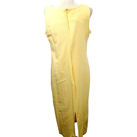 Vintage Linen Blend Dress Jacket Set Embroidery Y… - image 5
