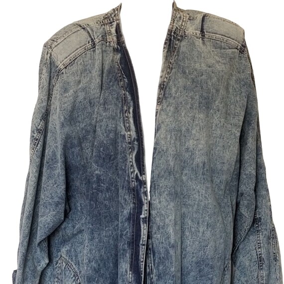 Thomas O Sport Womens 18W Vintage Denim Jacket Ac… - image 1