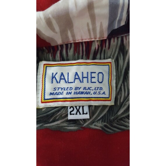 Vintage Kalaheo Hawaiian Shirt Mens Size 2X Panel… - image 8