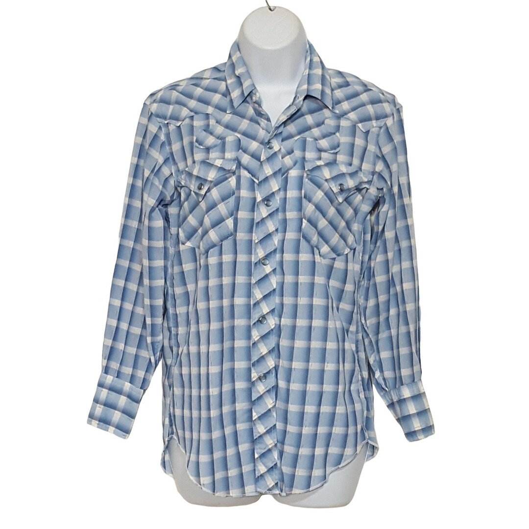 70’s Pearl Snap Western Unisex Shirt by H Bar C main image 0
