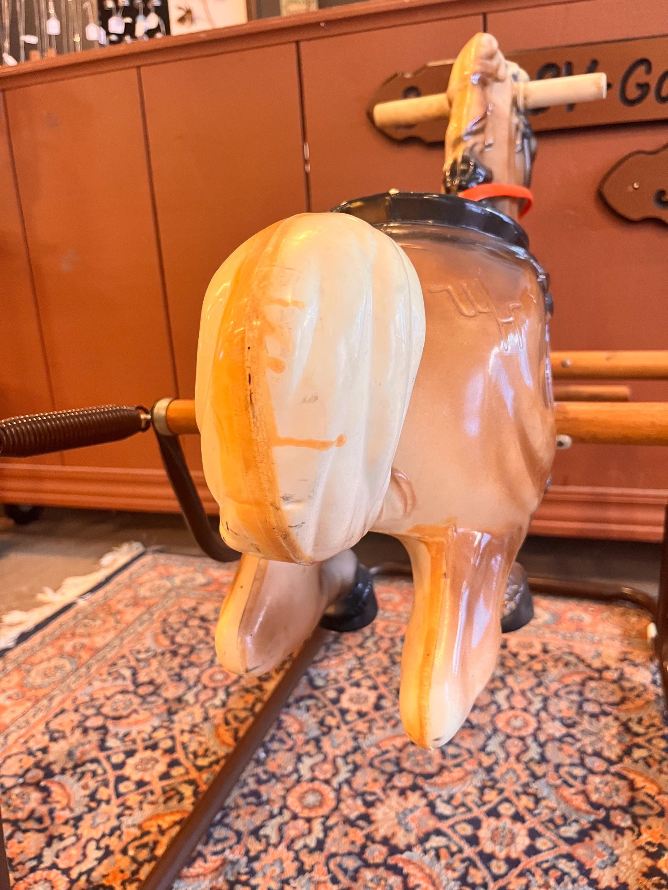 Vintage Wonder Horse Spring Rocking Horse - Mid-century Ride-on Toy - Etsy