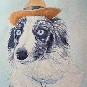 Custom Watercolor Pet Portrait from Photo – Dog, Cat & Pet Memorial Gift – Personalized for You