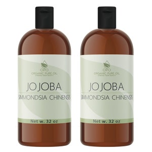 Gold Jojoba Oil - Pure Hohoba Non GMO Unrefined Cold Pressed All Natural Bulk Wholesale for Cosmetic Formulation 64 oz