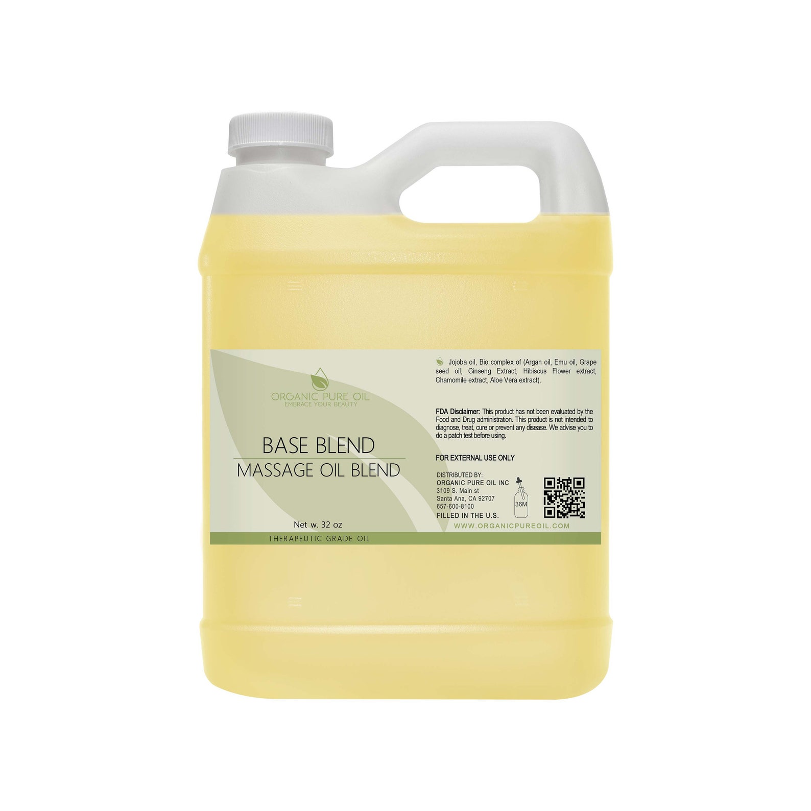 Bulk Massage Oil Base Blend 32 oz NonGMO Therapeutic Aromatic Etsy