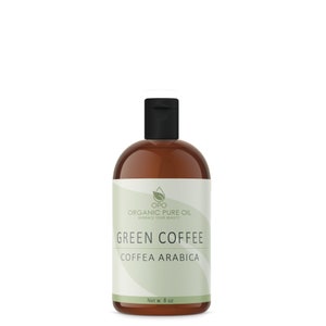 Green Coffee Bean Oil | Pure, Unrefined, Cold Pressed, 8 OZ Natural Skin Hair Nail Facial Care Cosmetic Moisturizer