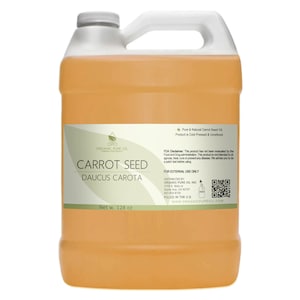 Carrot Seed Oil - Pure, Unrefined, Cold Pressed, Non GMO, Uncut, Raw Carrot Carrier Oil 128 oz 1 Gallon Bulk Wholesale DIY Formulation