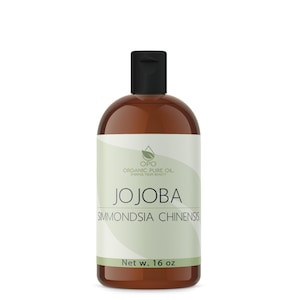 Gold Jojoba Oil - Pure Hohoba Non GMO Unrefined Cold Pressed All Natural Bulk Wholesale for Cosmetic Formulation 16 oz