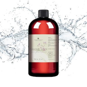 Chamomile Water Hydrosol - 100% Pure Steam Distilled Floral Facial Toner Spray Spritz Organically Sourced Bulk Cosmetic Formulation 1 Quart